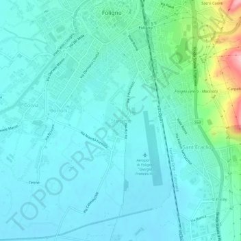 Sterpete topographic map, elevation, terrain
