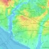 Locks Heath topographic map, elevation, terrain