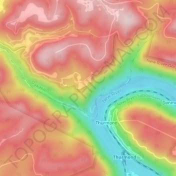 Concho Overlook topographic map, elevation, terrain