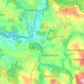 Irlesberg topographic map, elevation, terrain