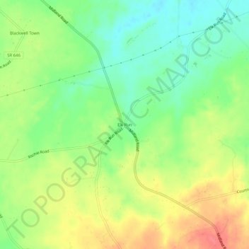 Elk Run topographic map, elevation, terrain