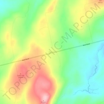 Carroll topographic map, elevation, terrain