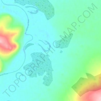 Iditarod topographic map, elevation, terrain