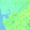 Quinhagak topographic map, elevation, terrain