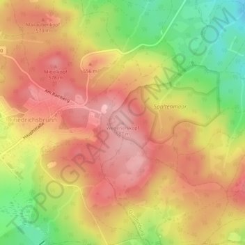 Wegenerskopf topographic map, elevation, terrain