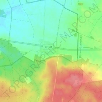 Kemlitz topographic map, elevation, terrain