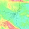 Oksibil topographic map, elevation, terrain
