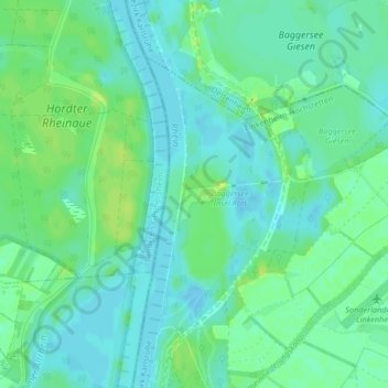 Insel Rott topographic map, elevation, terrain
