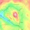 Haystack Mountain topographic map, elevation, terrain