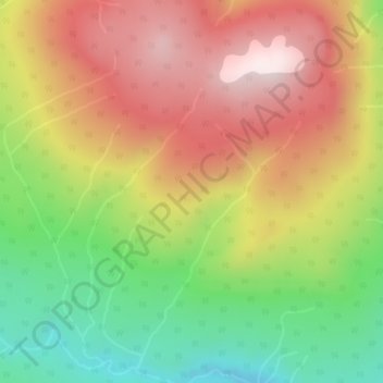 Skeena Mountains topographic map, elevation, terrain