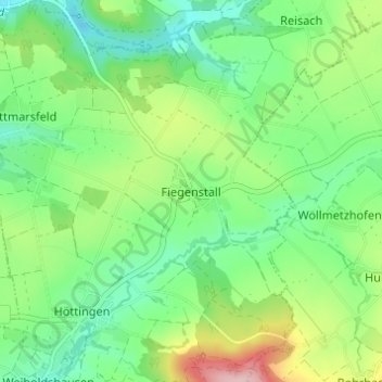 Fiegenstall topographic map, elevation, terrain
