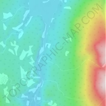 Selwyn Mountains topographic map, elevation, terrain