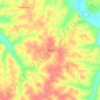 Sunrise topographic map, elevation, terrain