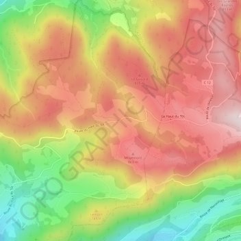 La Croix des Hêtres topographic map, elevation, terrain