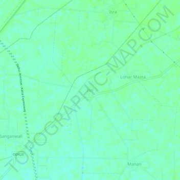 Isri topographic map, elevation, terrain