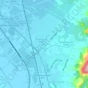 Valdor topographic map, elevation, terrain