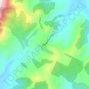 Gebbies Pass topographic map, elevation, terrain