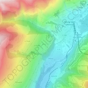 Vulmix topographic map, elevation, terrain