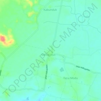 Malinjak topographic map, elevation, terrain