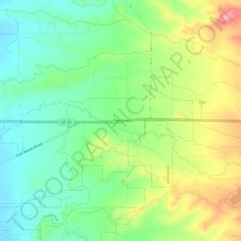 Fairview topographic map, elevation, terrain