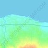 Tanjung Bumi topographic map, elevation, terrain