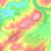 Qawzah topographic map, elevation, terrain