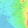Nea Smyrni topographic map, elevation, terrain
