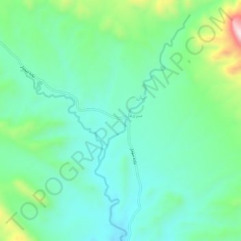 Qilan topographic map, elevation, terrain