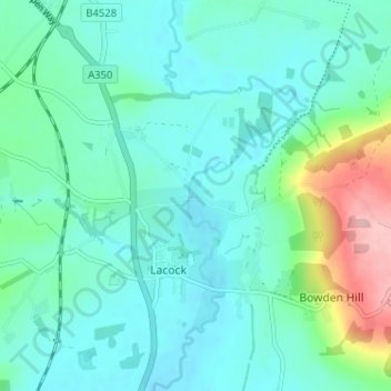 Reybridge topographic map, elevation, terrain