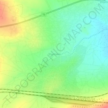 Ihumwa topographic map, elevation, terrain