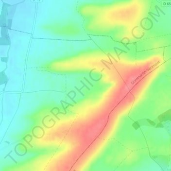 Le Gramp le Loup topographic map, elevation, terrain