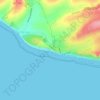 Belle Tout lighthouse topographic map, elevation, terrain