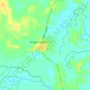 Payita topographic map, elevation, terrain