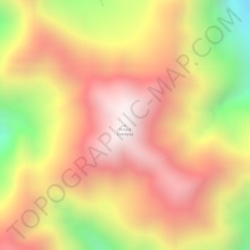 Mount Danayag topographic map, elevation, terrain