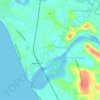 Kadalundi topographic map, elevation, terrain