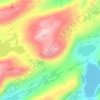 Flatfjellet topographic map, elevation, terrain