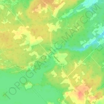 Clayton topographic map, elevation, terrain