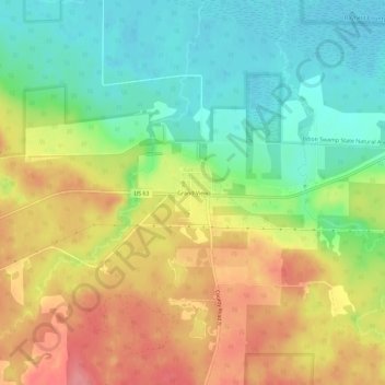 Grand View topographic map, elevation, terrain