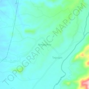 Mahayahay topographic map, elevation, terrain