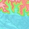 Bluff Siding topographic map, elevation, terrain