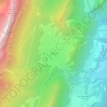 Prélenfrey topographic map, elevation, terrain