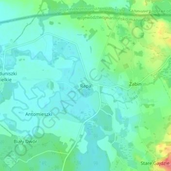 Rapa topographic map, elevation, terrain