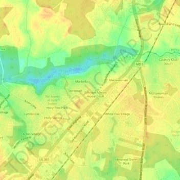 Delight topographic map, elevation, terrain