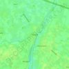 Nevele topographic map, elevation, terrain