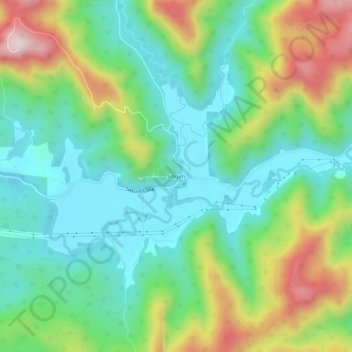 Sitkum topographic map, elevation, terrain
