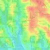 Carriage Hills topographic map, elevation, terrain