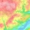 Cosquer Grenn topographic map, elevation, terrain