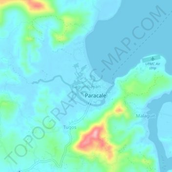 Bagumbayan topographic map, elevation, terrain