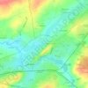 la Guerine topographic map, elevation, terrain