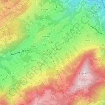 Zipfel topographic map, elevation, terrain